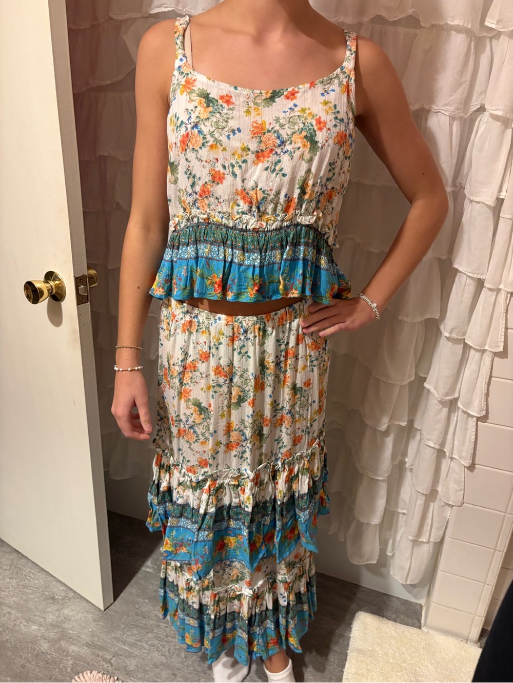 Floral Maxi Skirt SET
